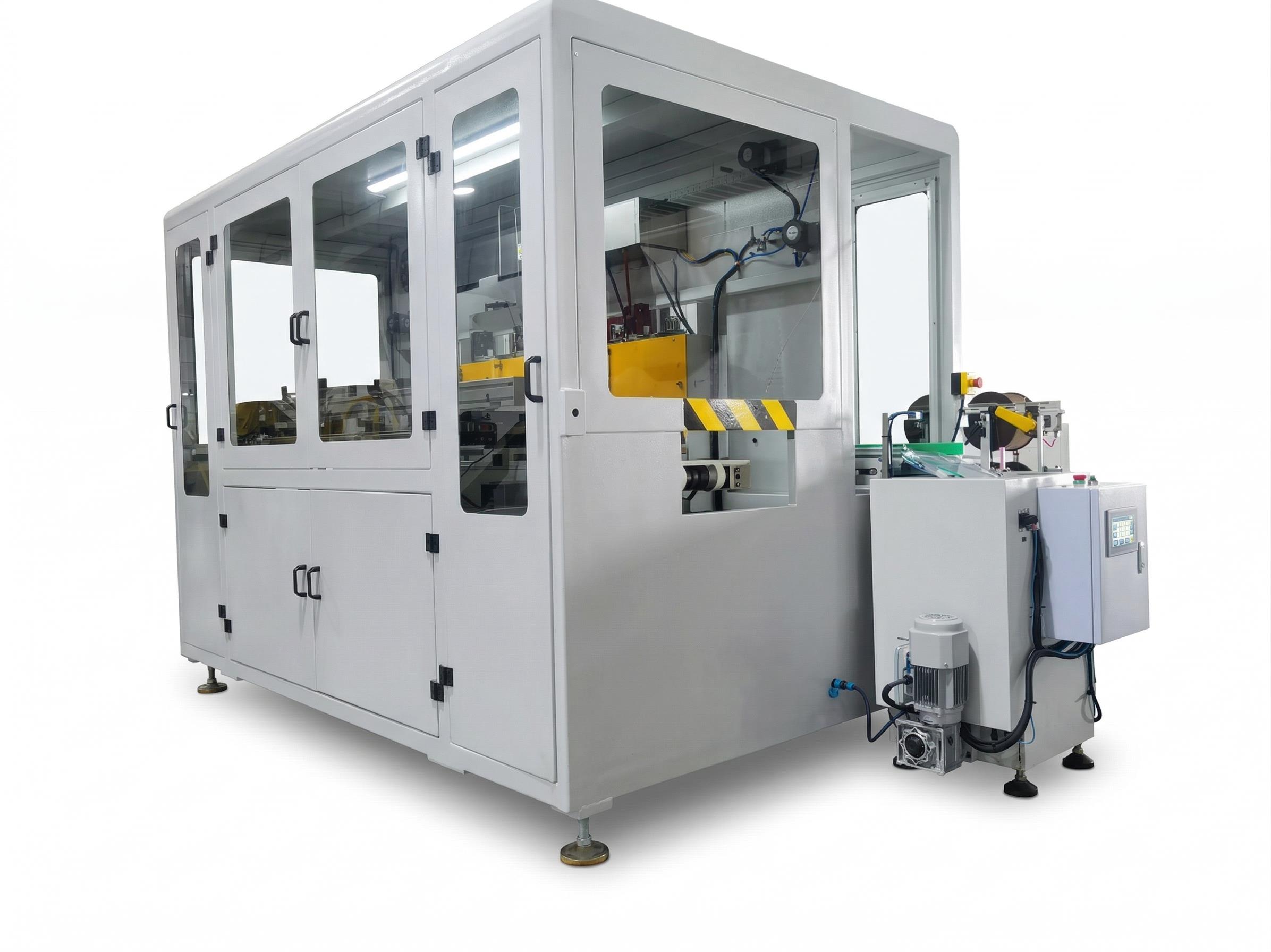 Gasket machine side view